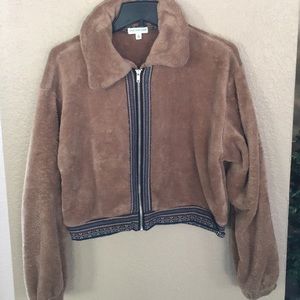very Soft Fleece Sherpa zip up jacket